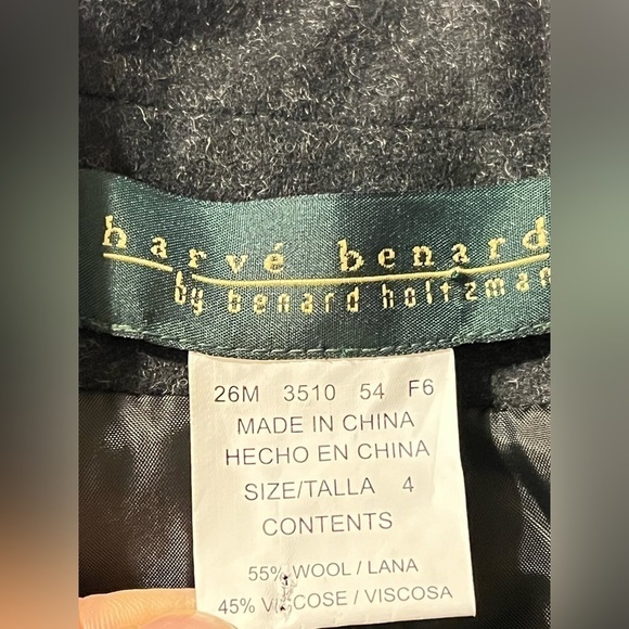 Harve Benard wool blend jacket size 4 - Picture 6 of 7